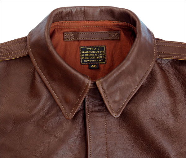 Good Wear Leather 1939 Werber Type A-2 Jacket Collar