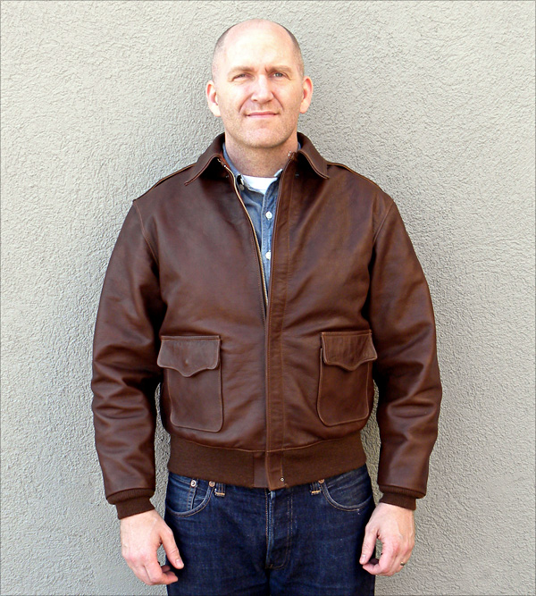 Good Wear Leather 1939 Werber Type A-2 Jacket Front View 