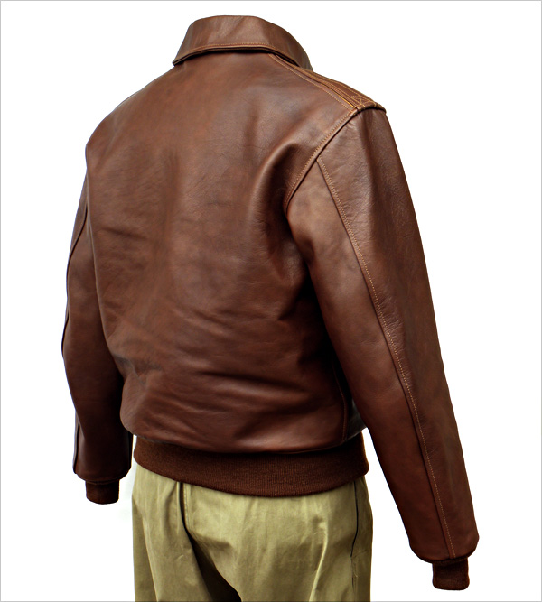Good Wear Leather 1939 Werber Type A-2 Jacket Reverse View 