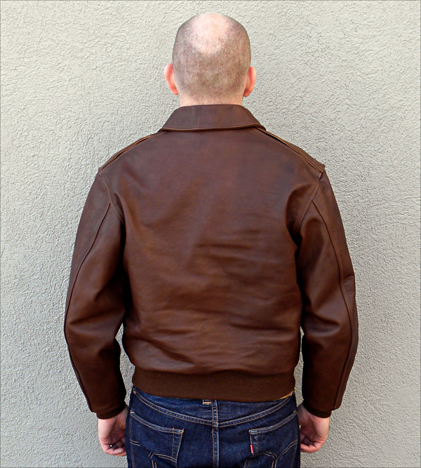 Good Wear Leather 1939 Werber Type A-2 Jacket Reverse View 