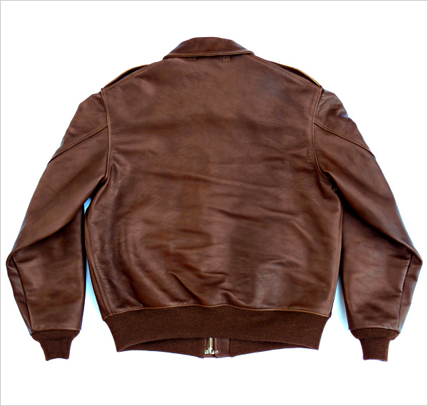 Good Wear Leather 1939 Werber Type A-2 Jacket Reverse View Flat