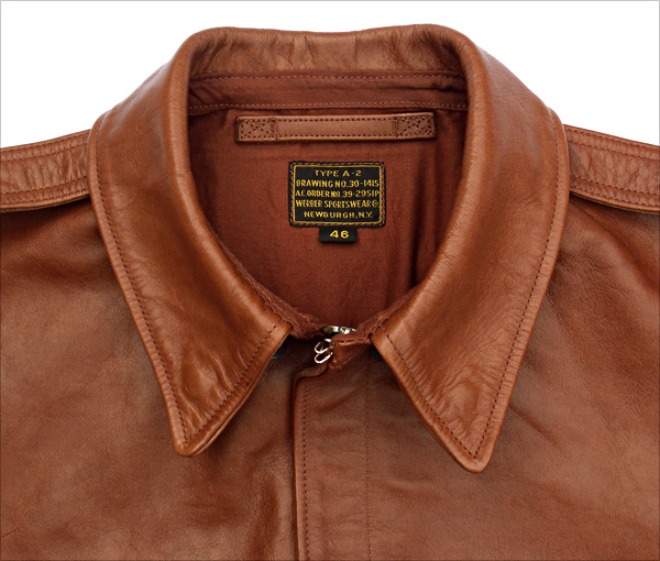 Good Wear Leather 1939 Werber Type A-2 Jacket Collar