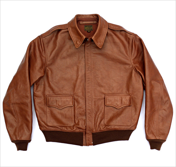 Good Wear Leather 1939 Werber Type A-2 Jacket Front View Flat