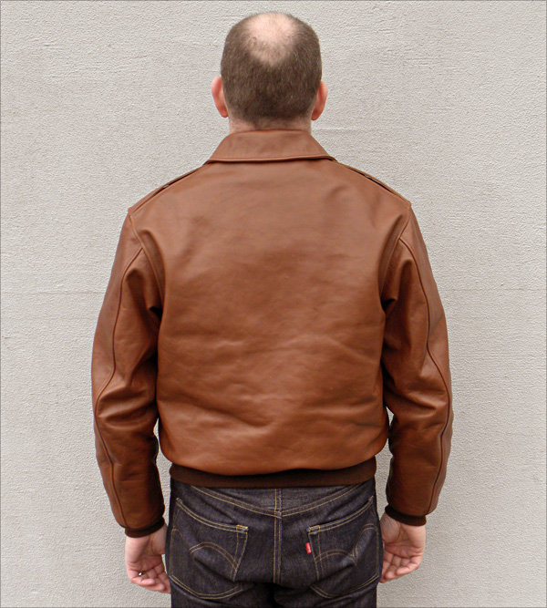 Good Wear Leather 1939 Werber Type A-2 Jacket Reverse View