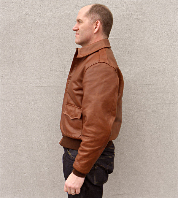 Good Wear Leather 1939 Werber Type A-2 Jacket Side View