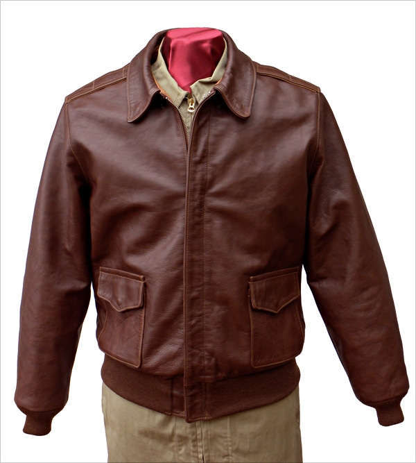 Good Wear Leather 27753 Type A-2 Jacket Front View 