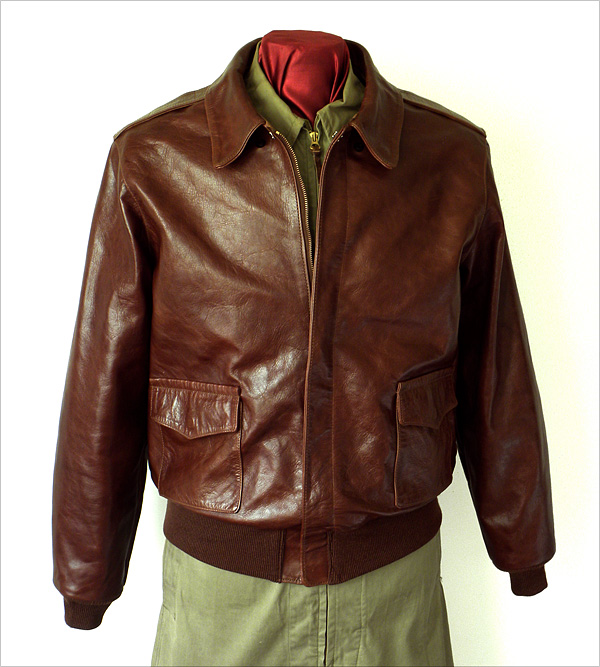 Good Wear Leather 27753 Type A-2 Jacket Front View 
