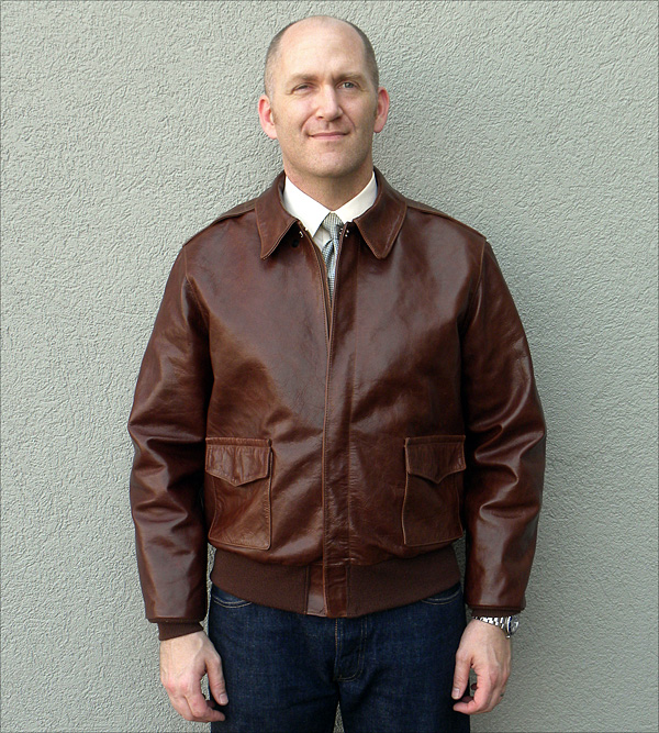 Good Wear Leather 27753 Type A-2 Jacket Front View