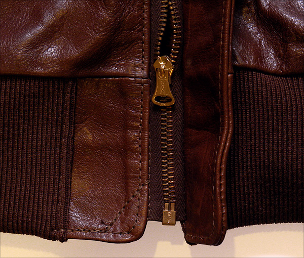 Good Wear Leather 27753 Type A-2 Jacket Zipper Base