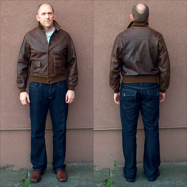 Good Wear Leather's Type A-1 Reverse View 