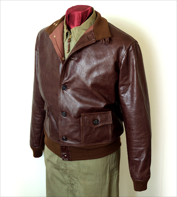 Good Wear Leather's Type A-1 Front View 