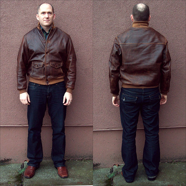 Good Wear Leather's Type A-1 Reverse View 