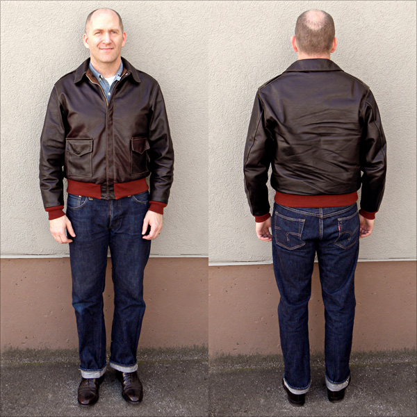 Good Wear Leather 42-18775-P Type A-2 Jacket Full View