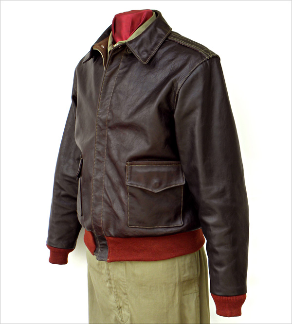 Good Wear Leather 42-18775-P Type A-2 Jacket Front View 