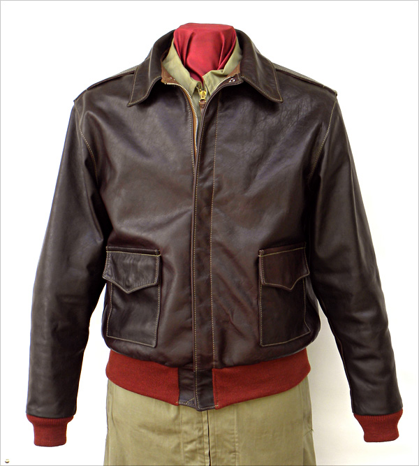 Good Wear Leather 42-18775-P Type A-2 Jacket Front View 