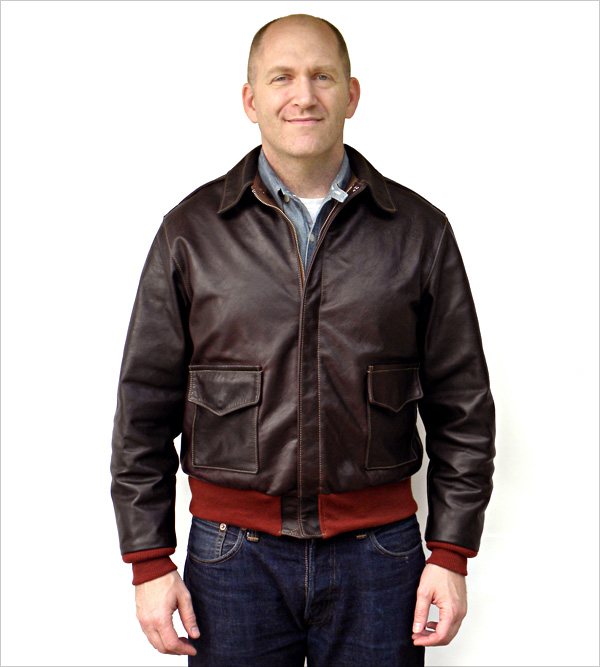 Good Wear Leather 42-18775-P Type A-2 Jacket Front View