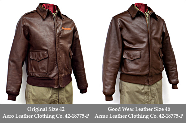 Good Wear Leather 42-18775-P Type A-2 Jacket Comparison