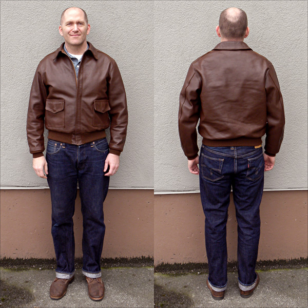 Good Wear Leather 42-18775-P Type A-2 Jacket Full View 