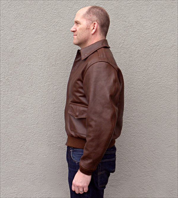 Good Wear Leather 42-18775-P Type A-2 Jacket Side View 