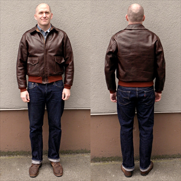 Good Wear Leather 42-18775-P Type A-2 Jacket Full View 