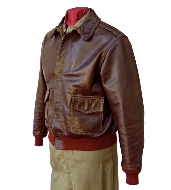 Good Wear Leather 42-18775-P Type A-2 Jacket Front View 