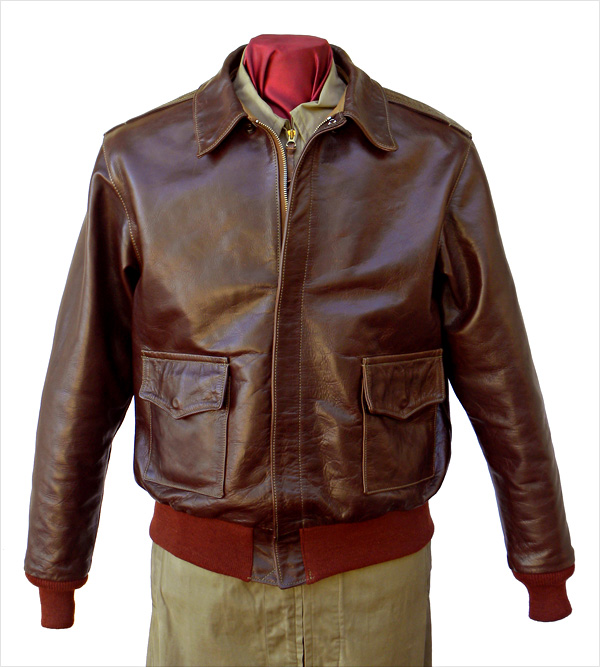 Good Wear Leather 42-18775-P Type A-2 Jacket Front View 