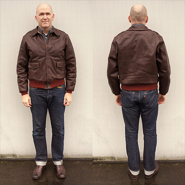 Good Wear Aero Leather 42-18775-P Type A-2 Flight Jacket Horsehide
