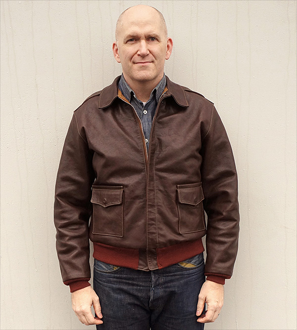 Good Wear Aero Leather 42-18775-P Type A-2 Flight Jacket Horsehide