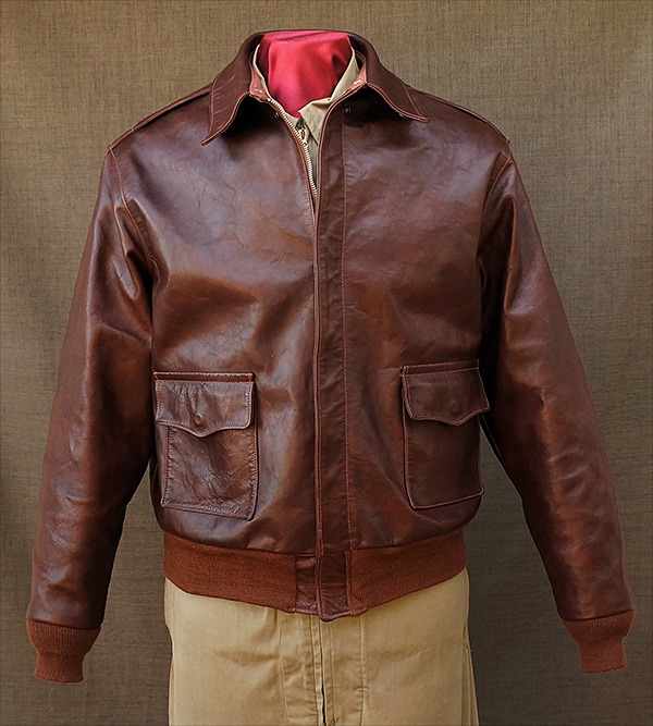 Good Wear Leather Aero W535-ac-16160 Type A-2 Jacket Front View 