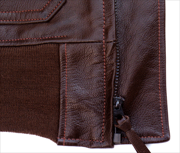 Good Wear Leather Bogen & Tenenbaum AN-6552 Jacket Conmar Zipper