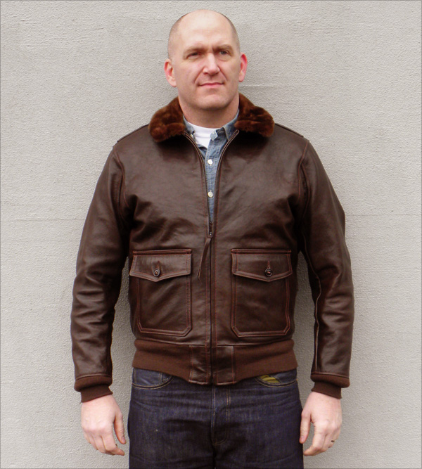Good Wear Leather Bogen & Tenenbaum AN-6552 Jacket Front View
