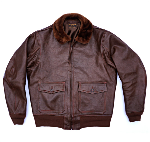 Good Wear Leather Bogen & Tenenbaum AN-6552 Jacket Front View Flat