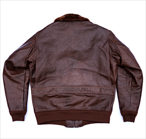 Good Wear Leather Bogen & Tenenbaum AN-6552 Jacket Reverse View Flat