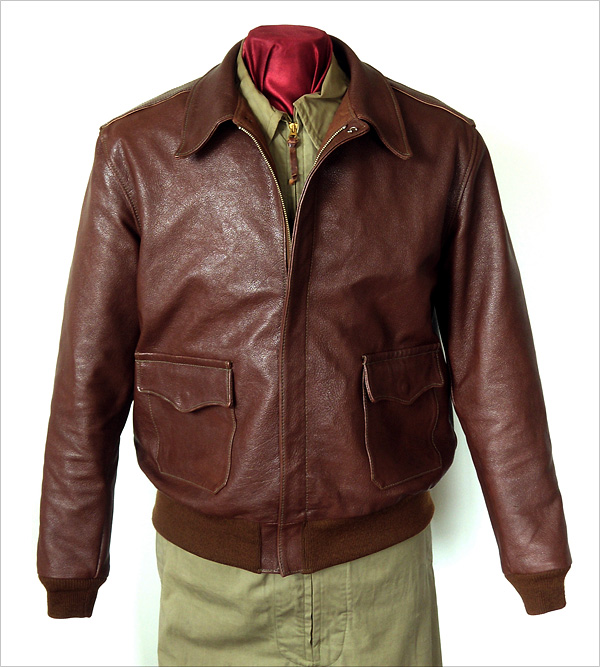 Good Wear Leather's Bronco MFG. Co. Type A-2 Front View