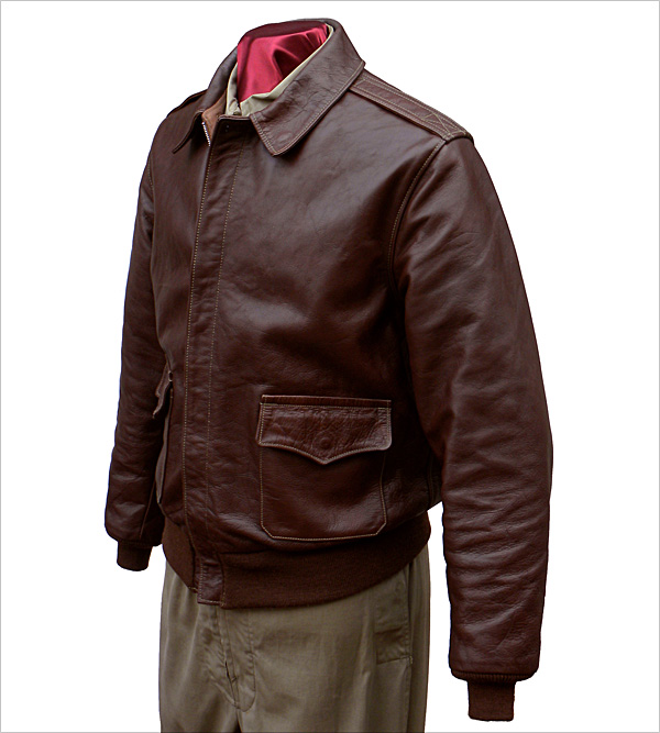 Good Wear Leather's Bronco MFG. Co. Type A-2 Front View