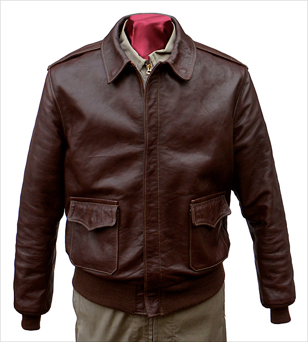 Good Wear Leather's Bronco MFG. Co. Type A-2 Front View