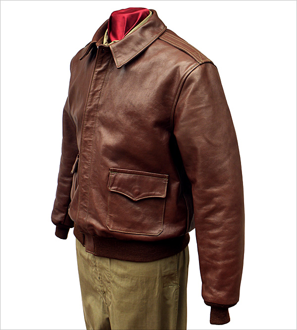 Good Wear Leather's Bronco MFG. Co. Type A-2 Front View