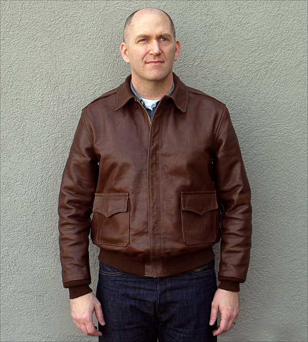 Good Wear Leather's Bronco MFG. Co. Type A-2 Front View
