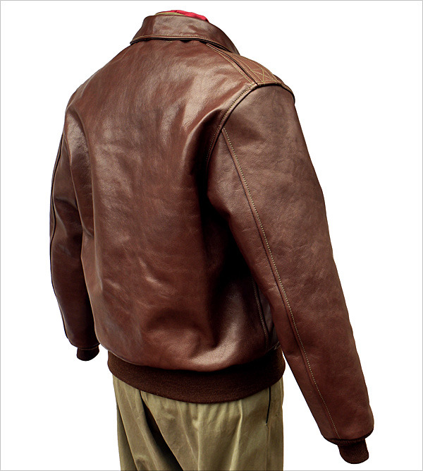 Good Wear Leather's Bronco MFG. Co. Type A-2 Reverse View