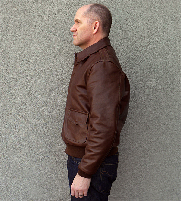 Good Wear Leather's Bronco MFG. Co. Type A-2 Front View