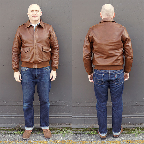 Good Wear Leather's Bronco MFG. Co. Type A-2 Full View
