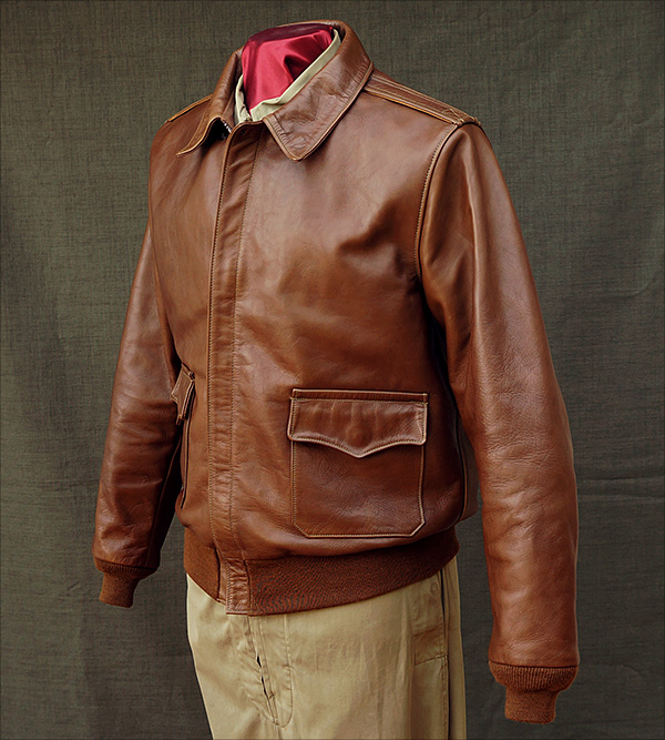 Good Wear Leather's Bronco MFG. Co. Type A-2 Front View
