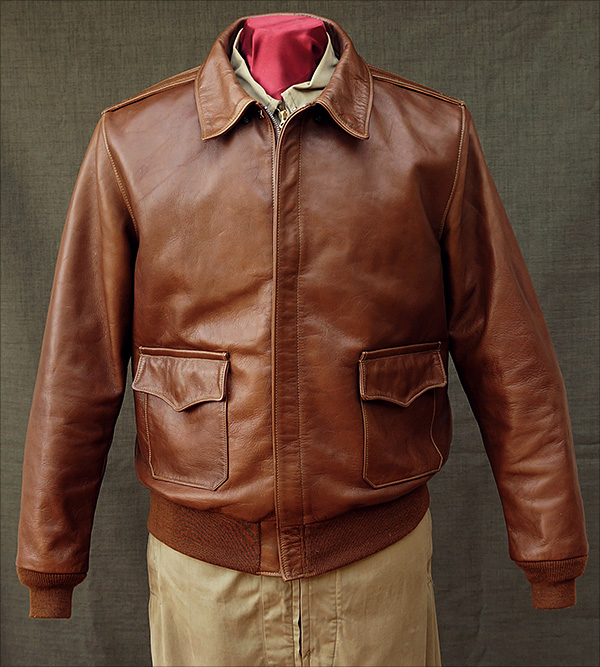 Good Wear Leather's Bronco MFG. Co. Type A-2 Front View
