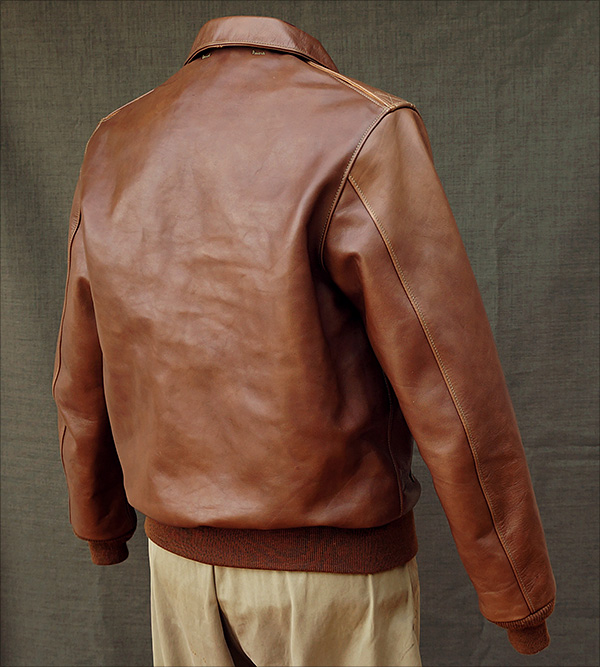 Good Wear Leather's Bronco MFG. Co. Type A-2 Reverse View