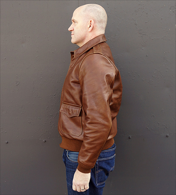 Good Wear Leather's Bronco MFG. Co. Type A-2 Front View