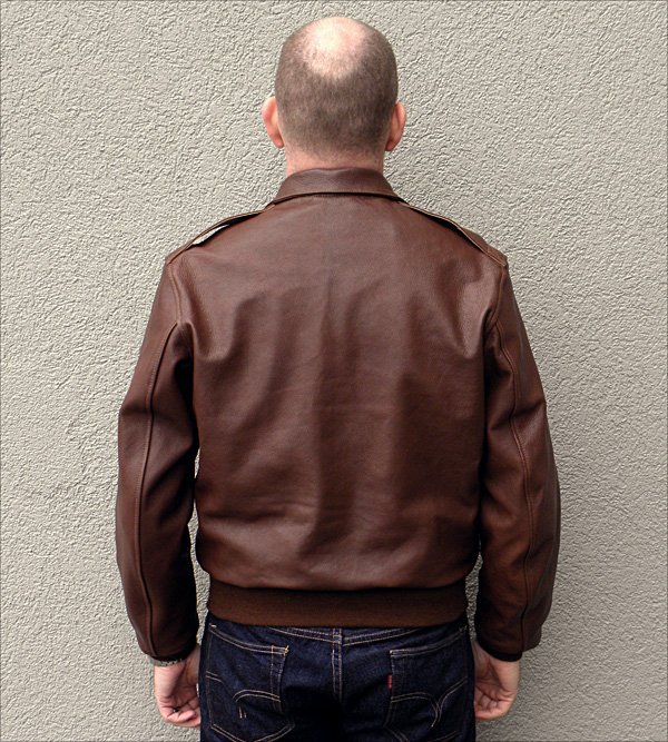 Good Wear Leather's David D. Doniger Type A-2 Reverse View