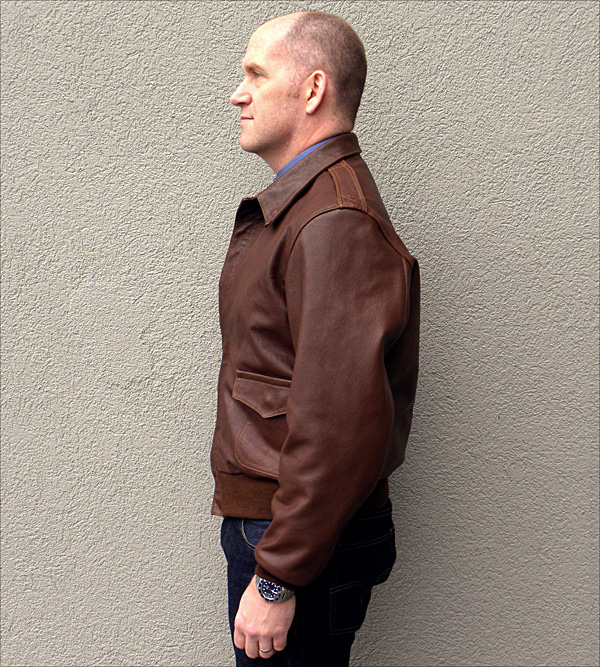 Good Wear Leather's David D. Doniger Type A-2 Side View