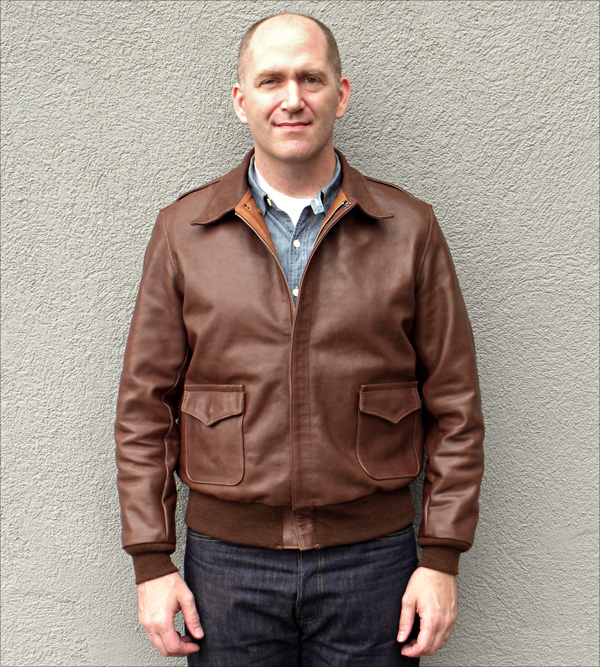Good Wear Leather's David D. Doniger Type A-2 Front View