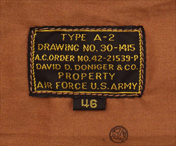 Good Wear Leather's David D. Doniger Type A-2 Label