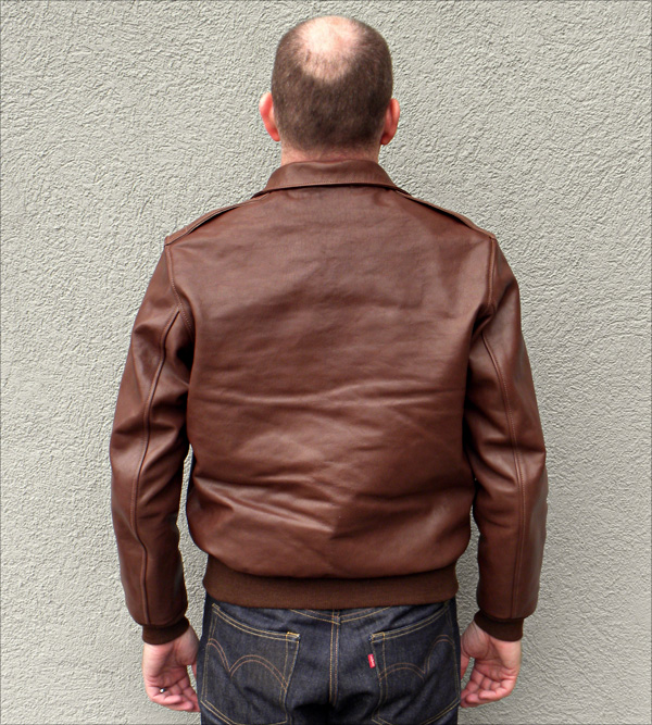 Good Wear Leather's David D. Doniger Type A-2 Reverse View